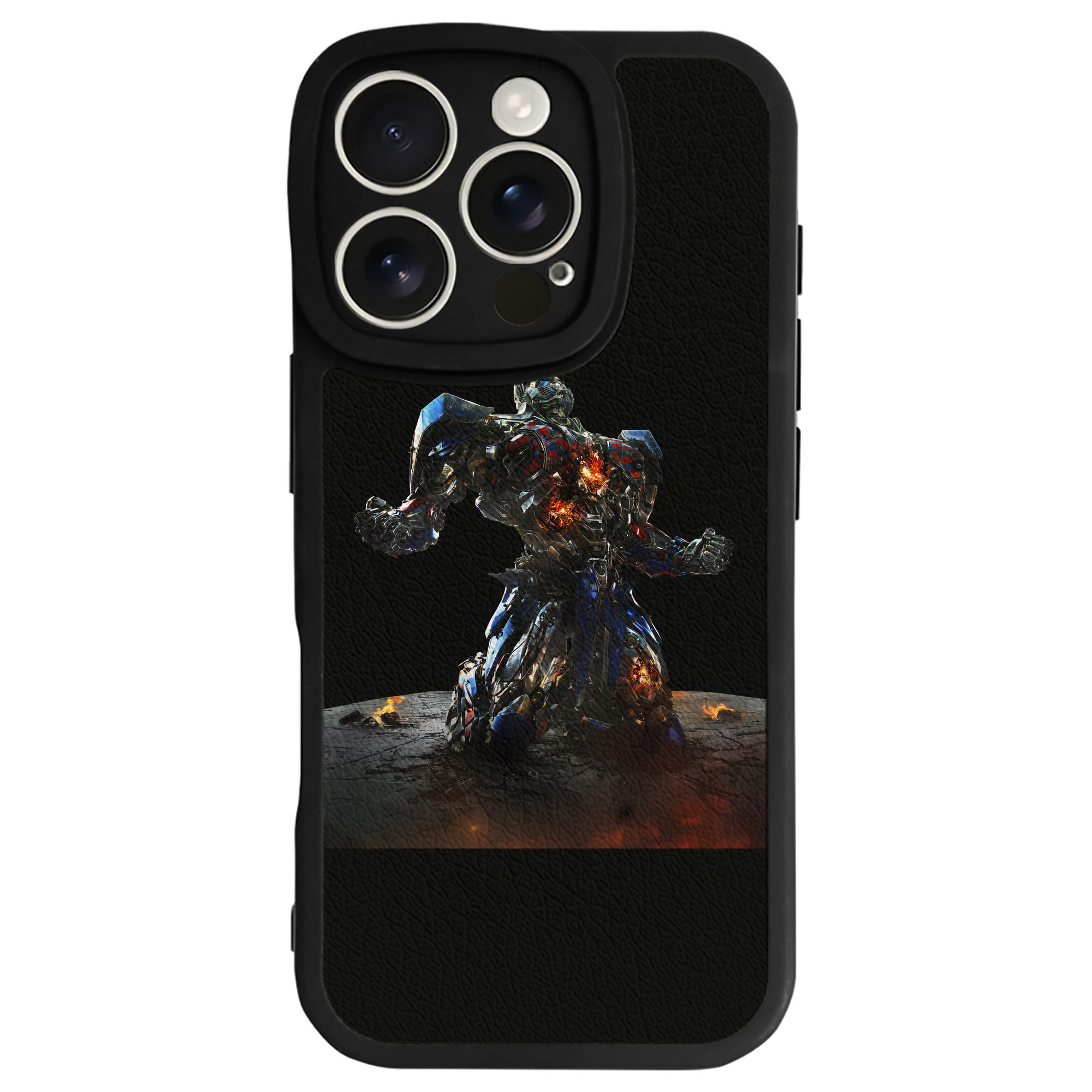 （画像用） Transformers トランスフォーマー 【iPhone 16シリーズ対応】シリコンスマホケース（レザー調） 材質：シリコン